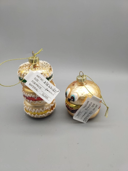 2023 Hand Blown Mould Glass Ornaments for Christmas Tree Decoration