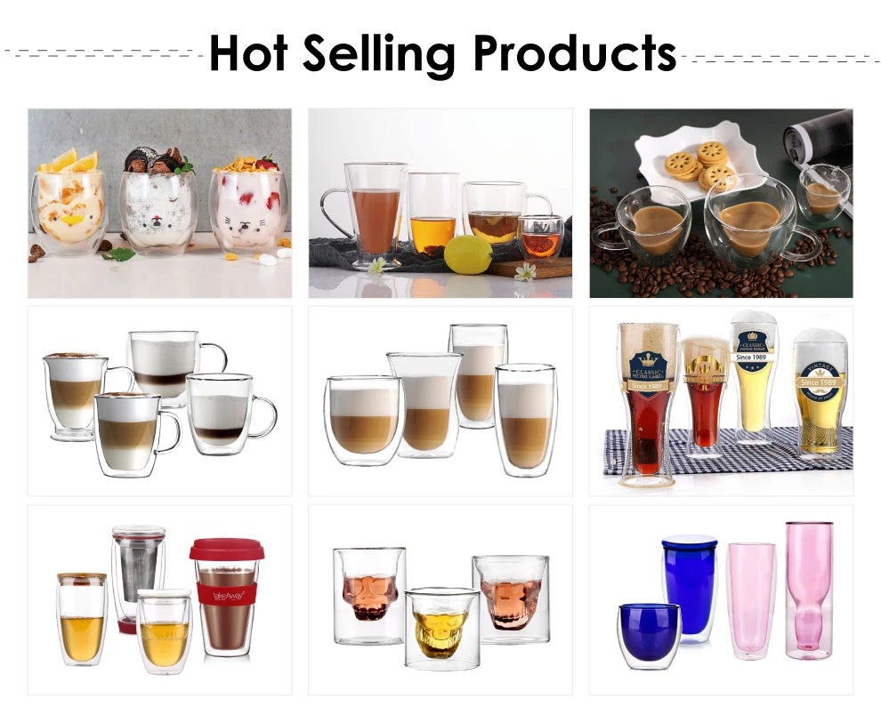 Garbo China Supplier High Borosilicate Glass Mug Deingking Glassware for Christmax Glass Cup