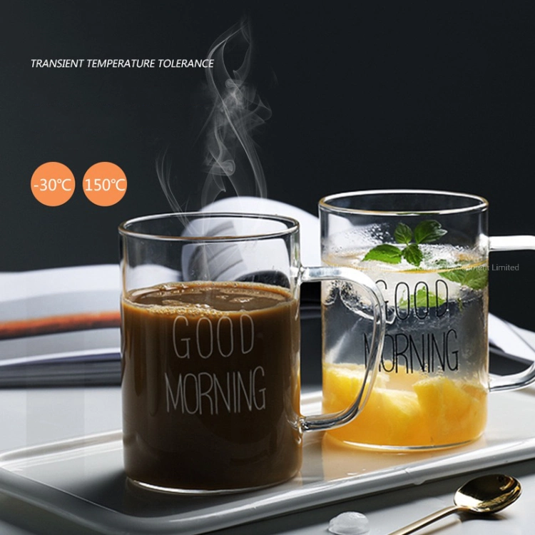 450ml Pyrex Borosilicate Glass Drinking Mug, Home Use Juice Cups