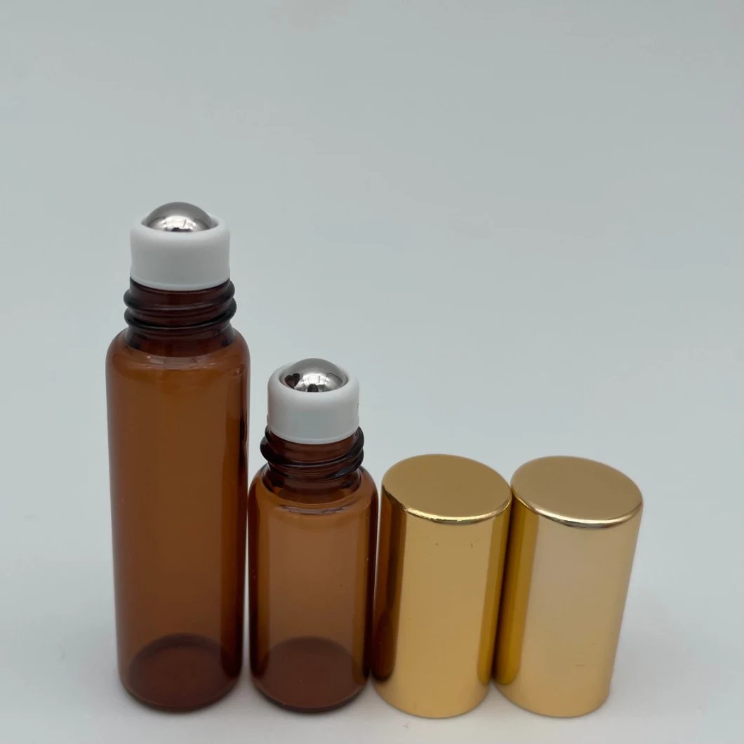 3ml/5ml/7ml/8ml/10ml/12ml Perfume Amber Essential Oil Packaging Roll on glass bottles