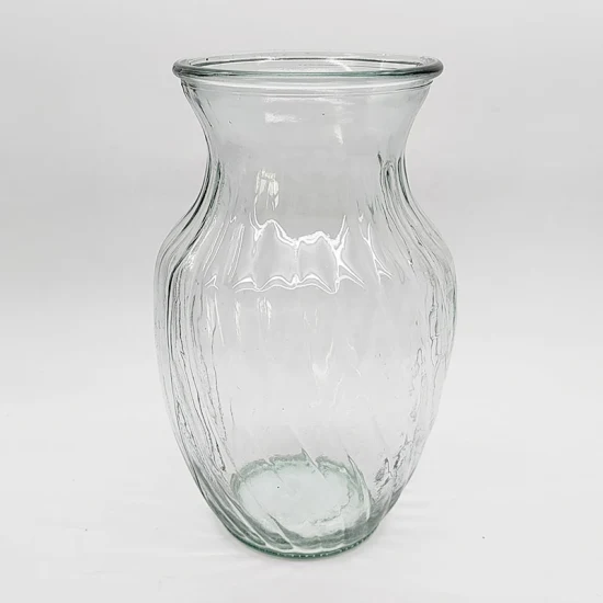 Vaso per rose in vetro trasparente, vaso in vetro per composizioni floreali