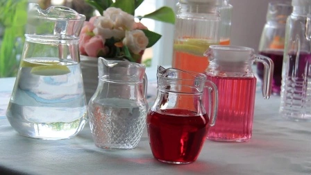 Bollitore per acqua fredda per uso quotidiano, caraffa in vetro trasparente con coperchio