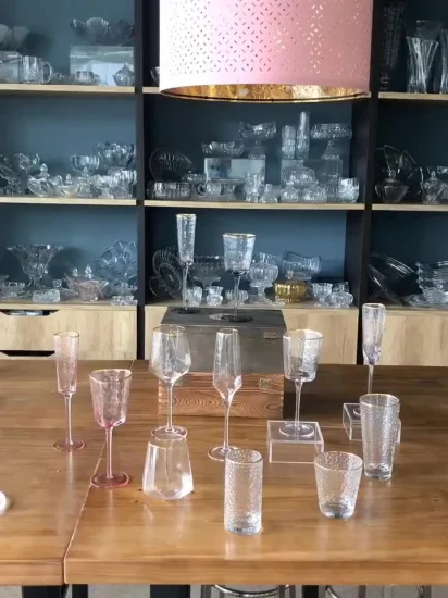 Bicchiere per acqua potabile con martello trasparente di alta qualità da 12 once di fabbrica