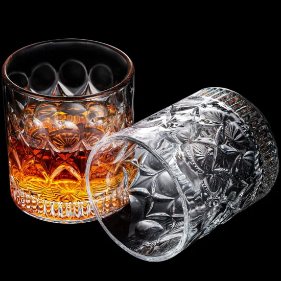 Bicchiere da whisky da 9,5 once realizzato in vetro Crystal Rocks vecchio stile e senza piombo